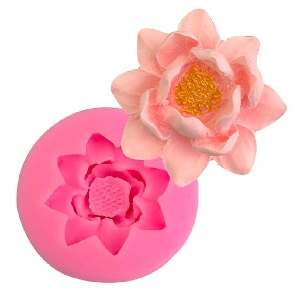 Skytail Lotus Candle Mold for Candle Making 3D Flower Silicone Mold for Resin Casting DIY Plaster Polymer Clay Home Decoration Wax Melts Valentine's Day Flower Bouquet Candle Party Gifts Molds Soap Making-image-38