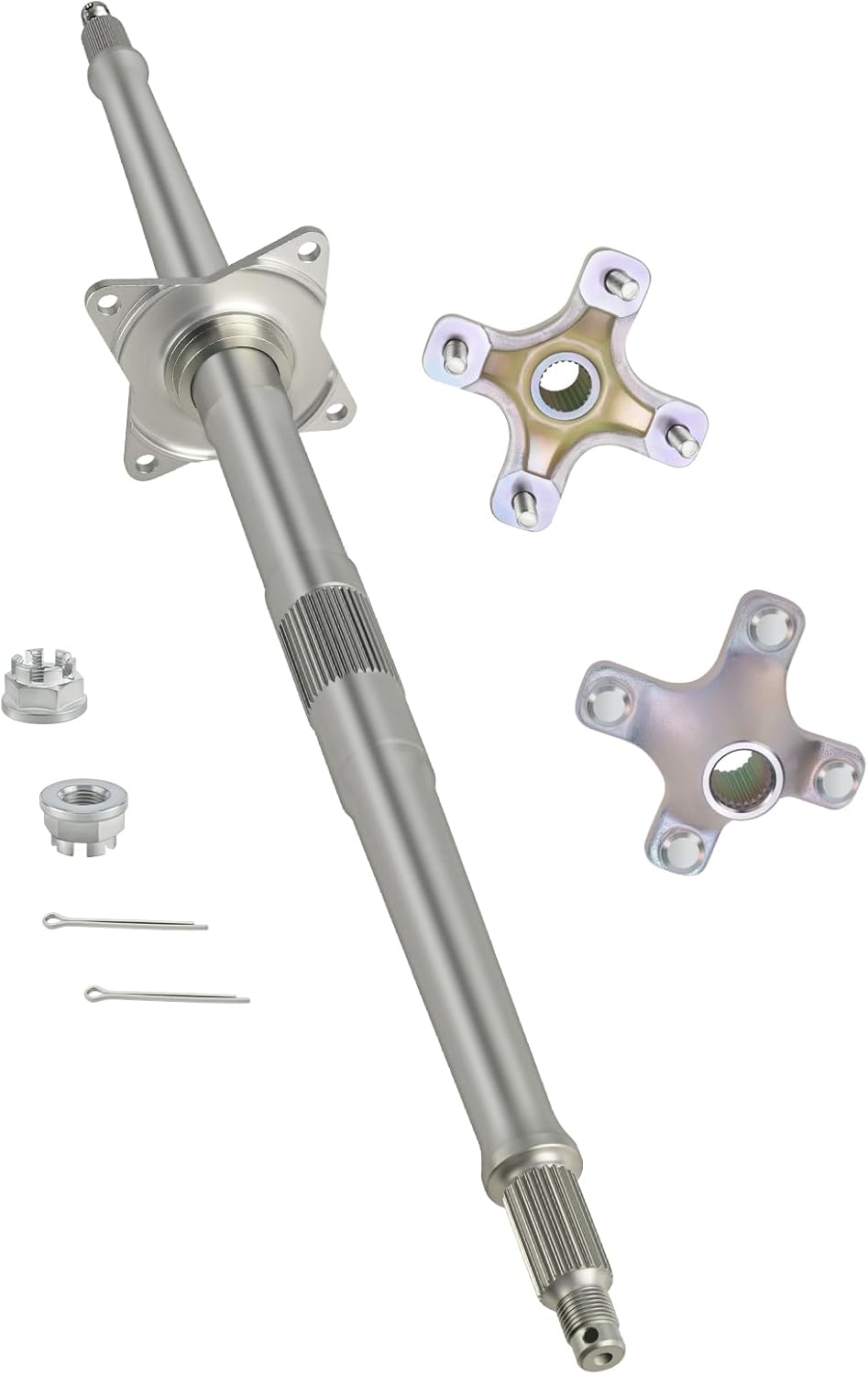 M MATI Rear Wheel Axle Shaft & Hubs for Honda TRX450R 2004-2009 TRX450ER 2006-2014 42310-HP1-000 42610-HP1-600 90304-HM5-A80 94201-40300