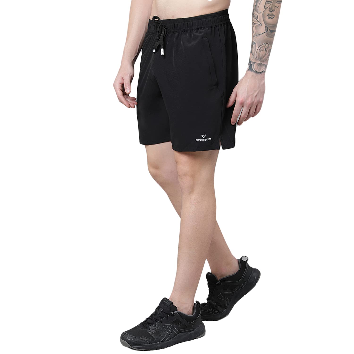 dpassion Lightweight Sport Shorts for Men with Zipper Pocket|Side Colorblock Design Gym Shorts for Men | Running Shorts for Men | Regular Shorts for Men Polyester-picture-47