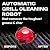 Grillbot Automatic Grill Cleaning Robot with Nylon Brushes, Electric BBQ Cleaner Brush with Motorized Power, Cordless Rechargeable Grill Scrubber for Outdoor Grills (Red)