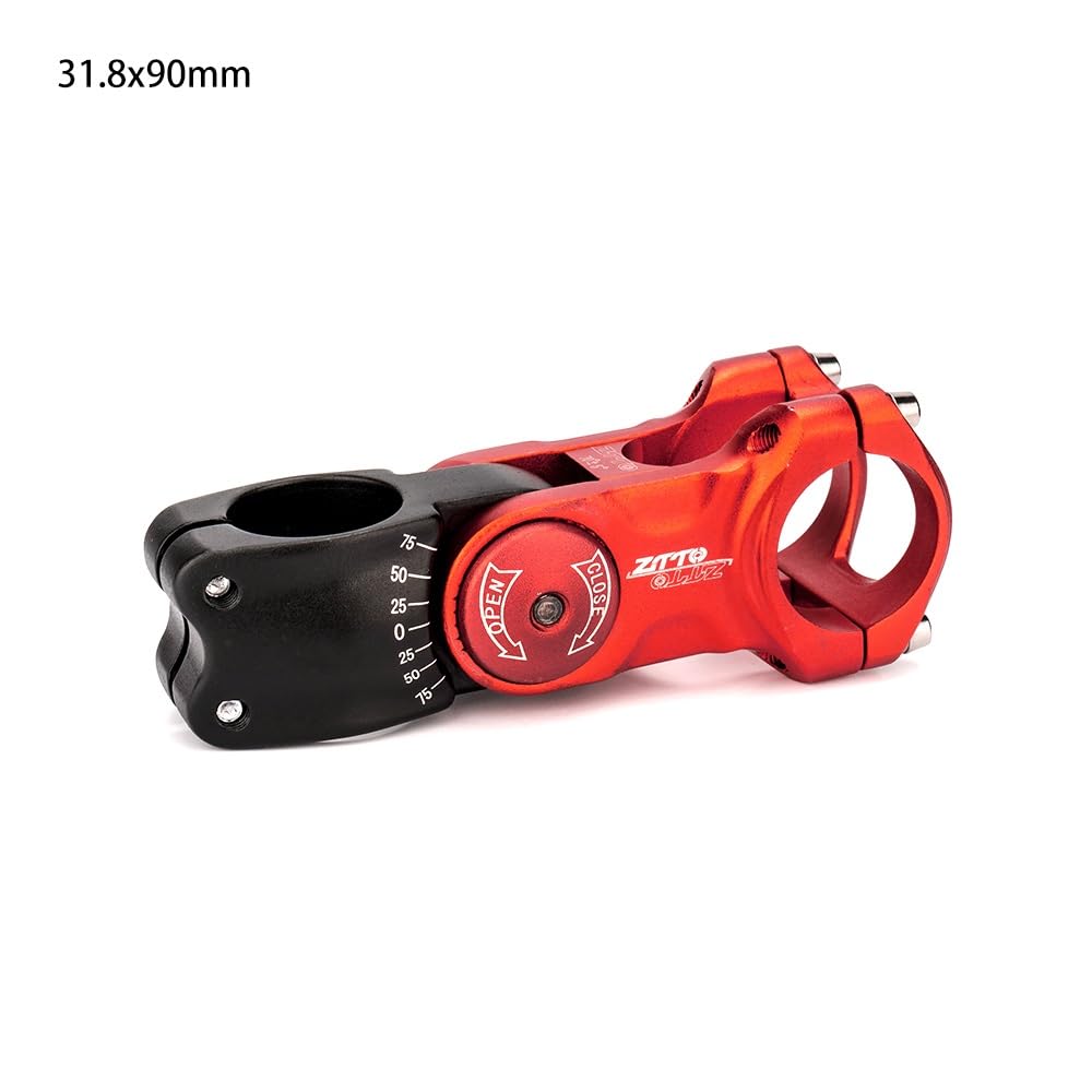 Potencia MTB Vástago de Bicicleta eléctrica MTB Ajustable 70 Elevador 90mm 110mm * 31,8mm vástago de Manillar Potencia Bicicleta Carretera