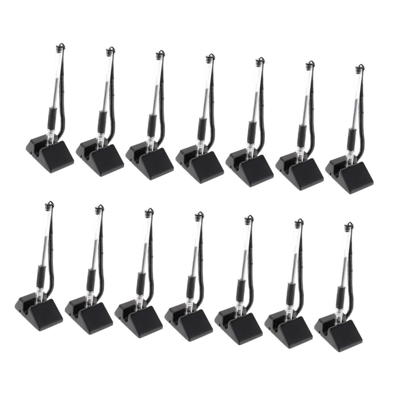 Lot de 20 Stylos de Bureau Noirs Pointe 0,5 Mm en Plastique, Design Ergonomique pour Écriture Fluide, pour Hôtel et Réception