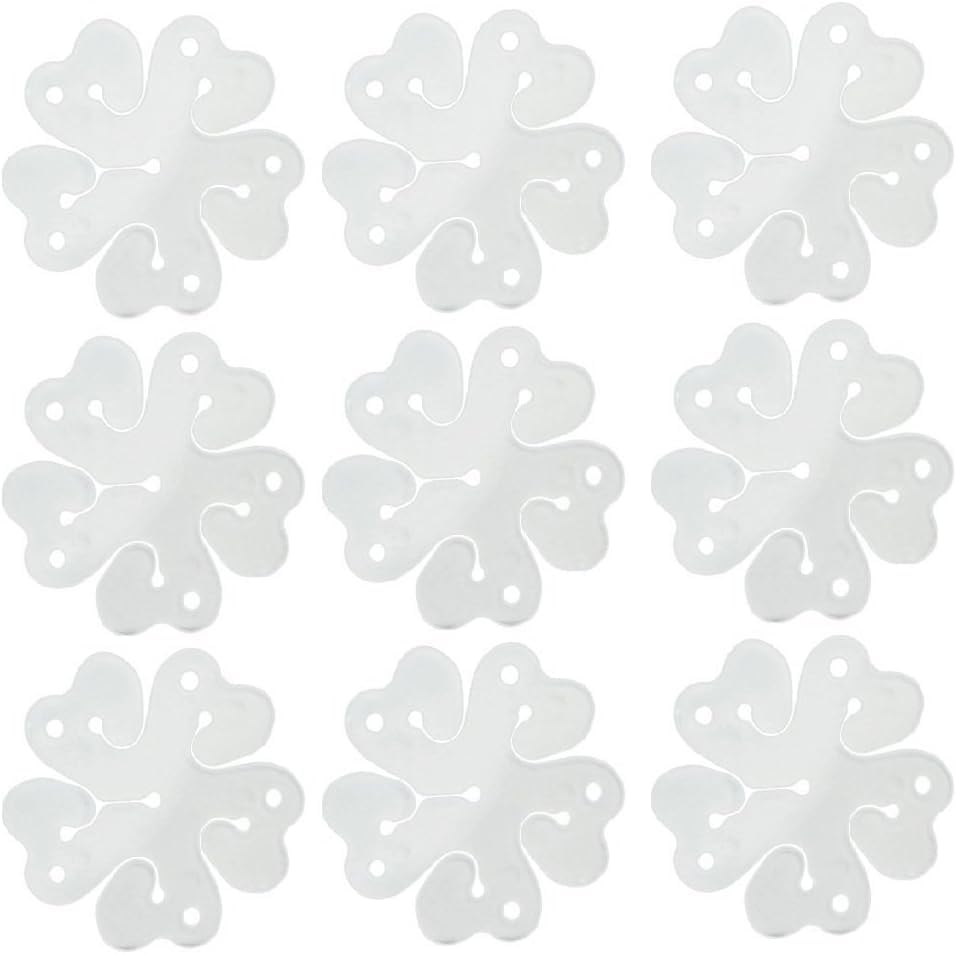 Image of HK balloons 12Pcs Flower Shape Balloon Clips For Birthday Anniversary Baby Shower Event Decorations Item Balloon Clips Holder
