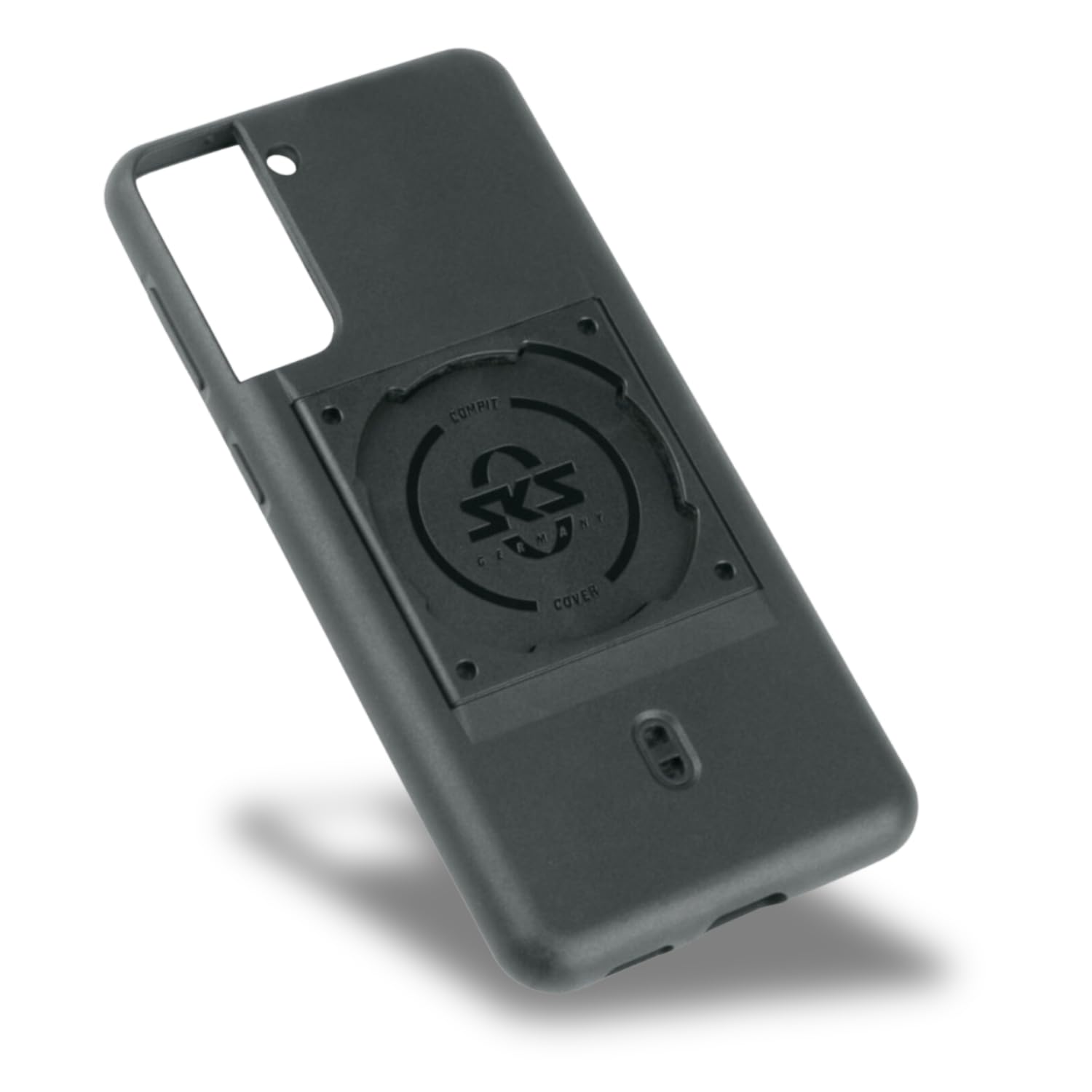 SKS GERMANY COMPIT COVER for Samsung S21+ Mobile phone cover with fastening device for COMPIT system (pleasant feel, shock-absorbing, with fastening device, made of wear-resistant plastic)