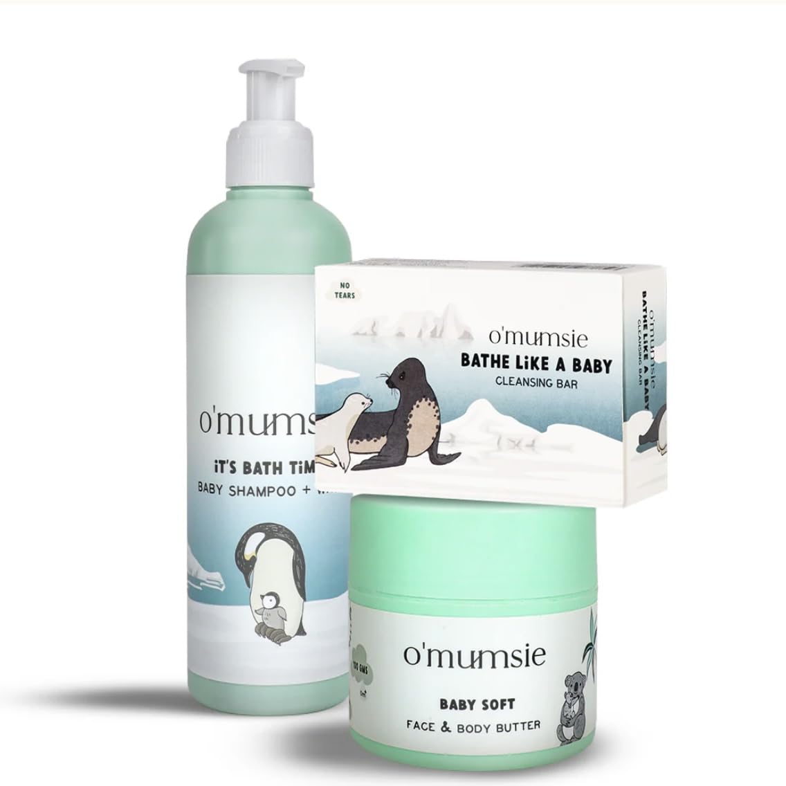 O'mumsie- Baby Care Kit for babies | Baby Shampoo & Body Wash (250 ml), Soft Body Butter (100 gm) + Soap (75 gm | Saver pack-image-22