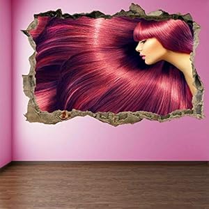Muurstickers 3D Spiegelweergave Doorbreken De Muur Vinyl Muurstickers Verwijderbare DIY Vinyl Muurstickers Beauty voor…