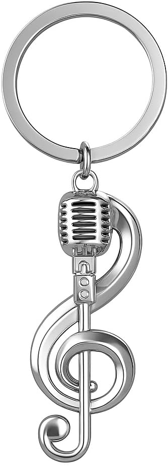 Music Keychain-Womens Keychains,Funny Eey Chains Gifts for Music Lovers and Daily Fashion