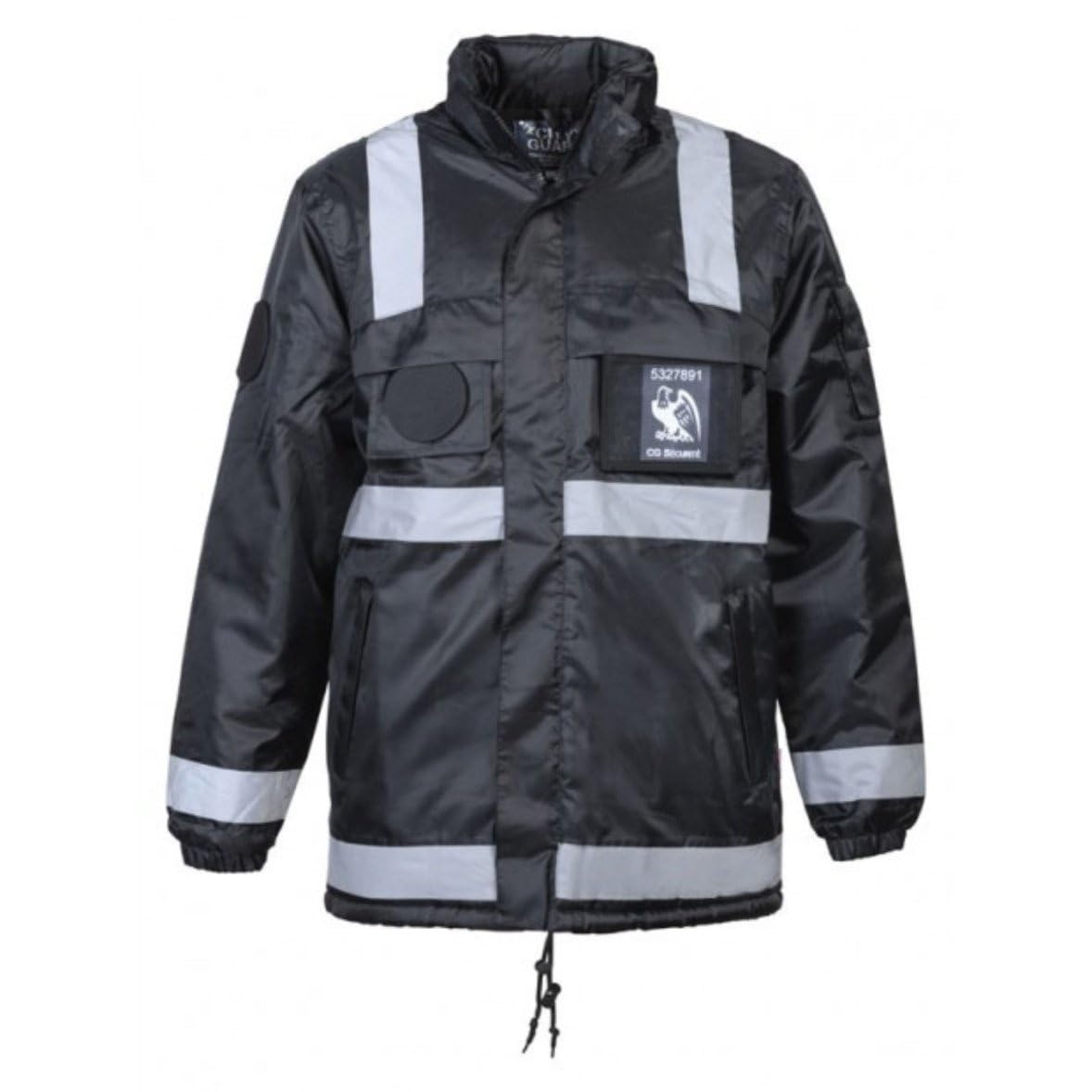 Cityguard - Coupe-Vent fourré Polaire sécurité avec Bande rétro-réfléchissantes Cityguard Noir-S