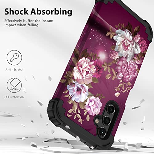 Hocase GXA14.5G.2022-ST-F08 Heavy Duty Shockproof Protection Soft Silicone Rubber Bumper+Hard Plastic Hybrid Protective Case For Samsung Galaxy A14 5G (6.6 Inch Display) 2023 thumb #1