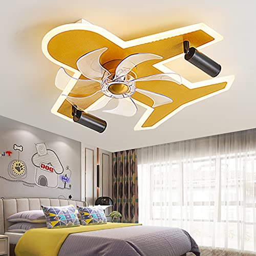Ventilateur de plafond LED avec éclairage et télécommande pour salon moderne - 7
