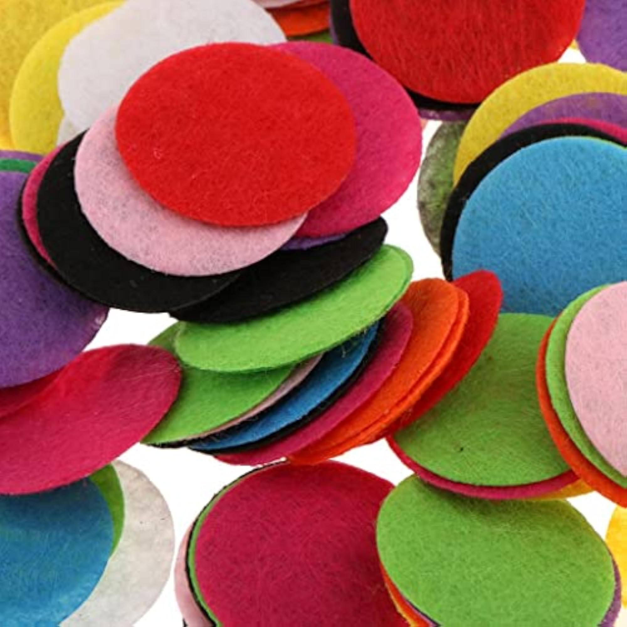 100 Pieces Rainbow Color Round Felt Table Confetti, Wedding Decor