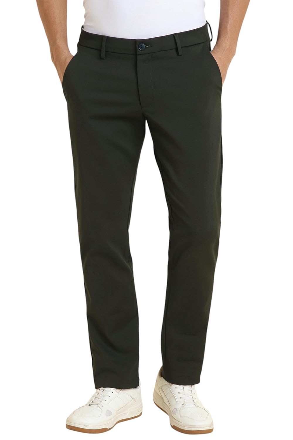allen solly Men's Slim Casual Pants-picture-43