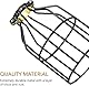 Simple Deluxe 4-Stück Verstellbare Hängeleuchte Hängelampe Lampenschirm Klammer auf Metall Lampenschutz Käfig für Hängeleuchte, Vintag Lamp Shade Bauernhaus-Lampen Retro-Lampenschirm,Schwarz