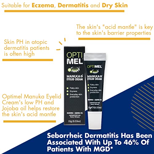 Optimel EDOPTICREAM ® Manuka+® Eyelid Cream, With Manuka Honey & Jojoba Oil, Restores Skin'S Natural Structure, Soothes Flaky, Dry Skin - Ideal For Blepharitis, Mgd, Seborrheic Dermatitis, Rosacea, & Eczema thumb #2