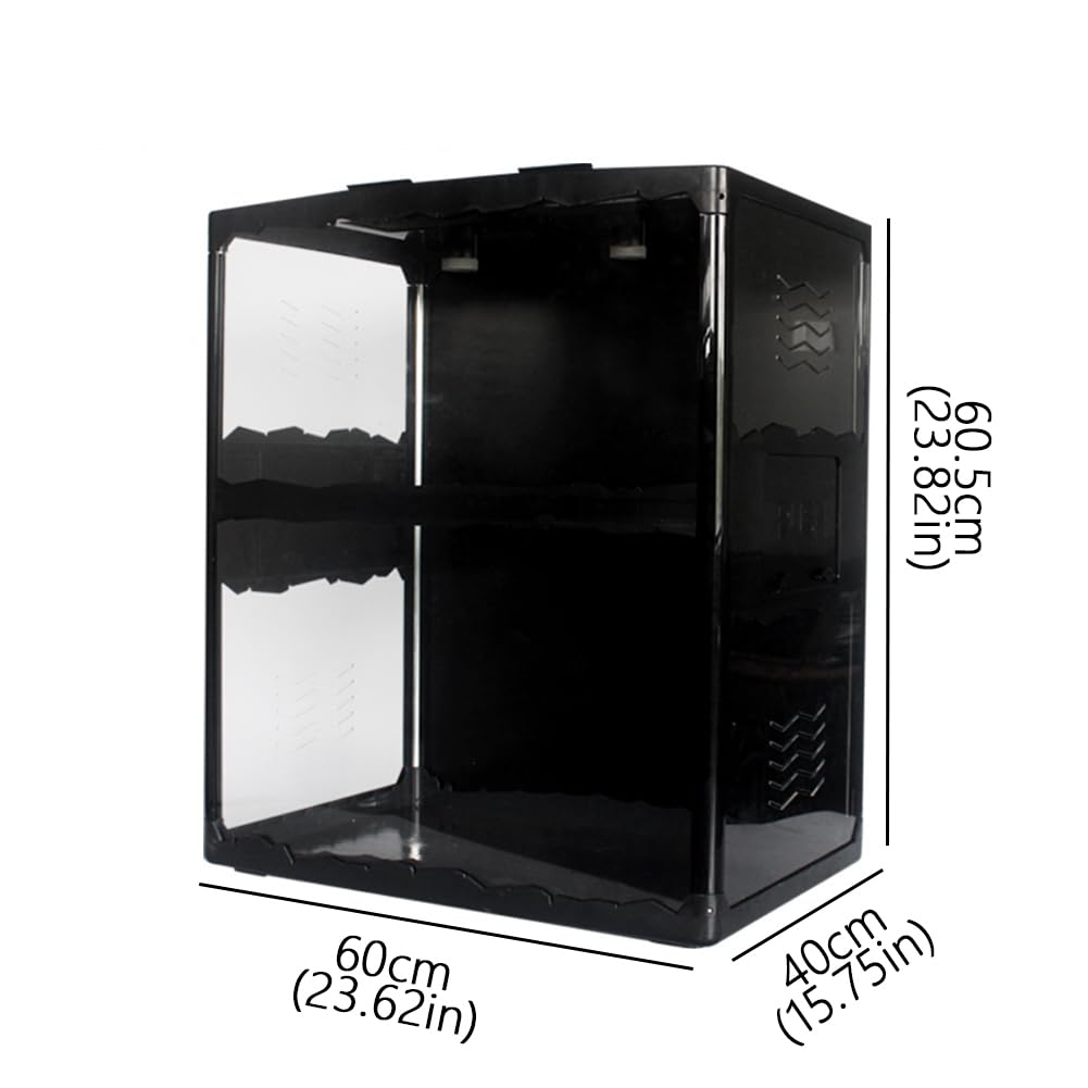 Terrario De Reptiles Acrílicos Transparentes, Caja De Reproducción De Reptiles Extra Grande, Tanque De Crecimiento De Reptiles Plegables, Sin Diseño De Alambre