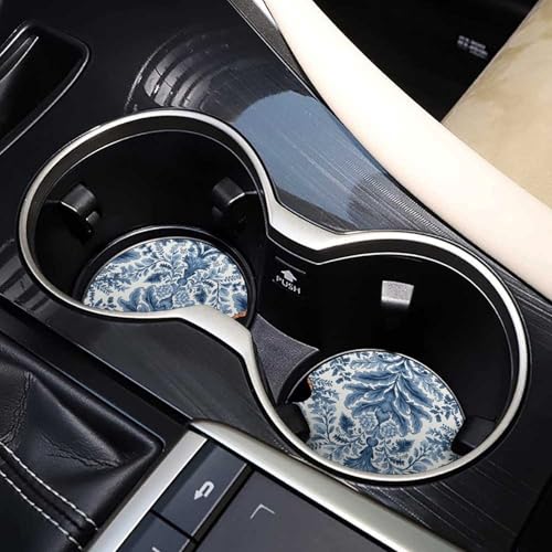Portavasos para autos con diseño azul, paquete de 2 miniatura 7