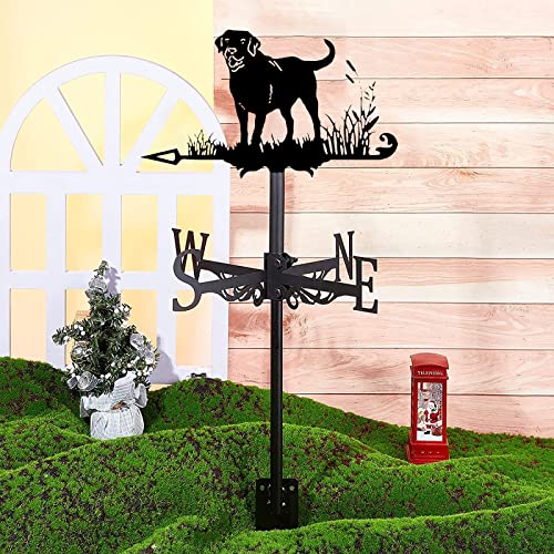Indicateur de vent metal dachshund pour le jardin et toit
