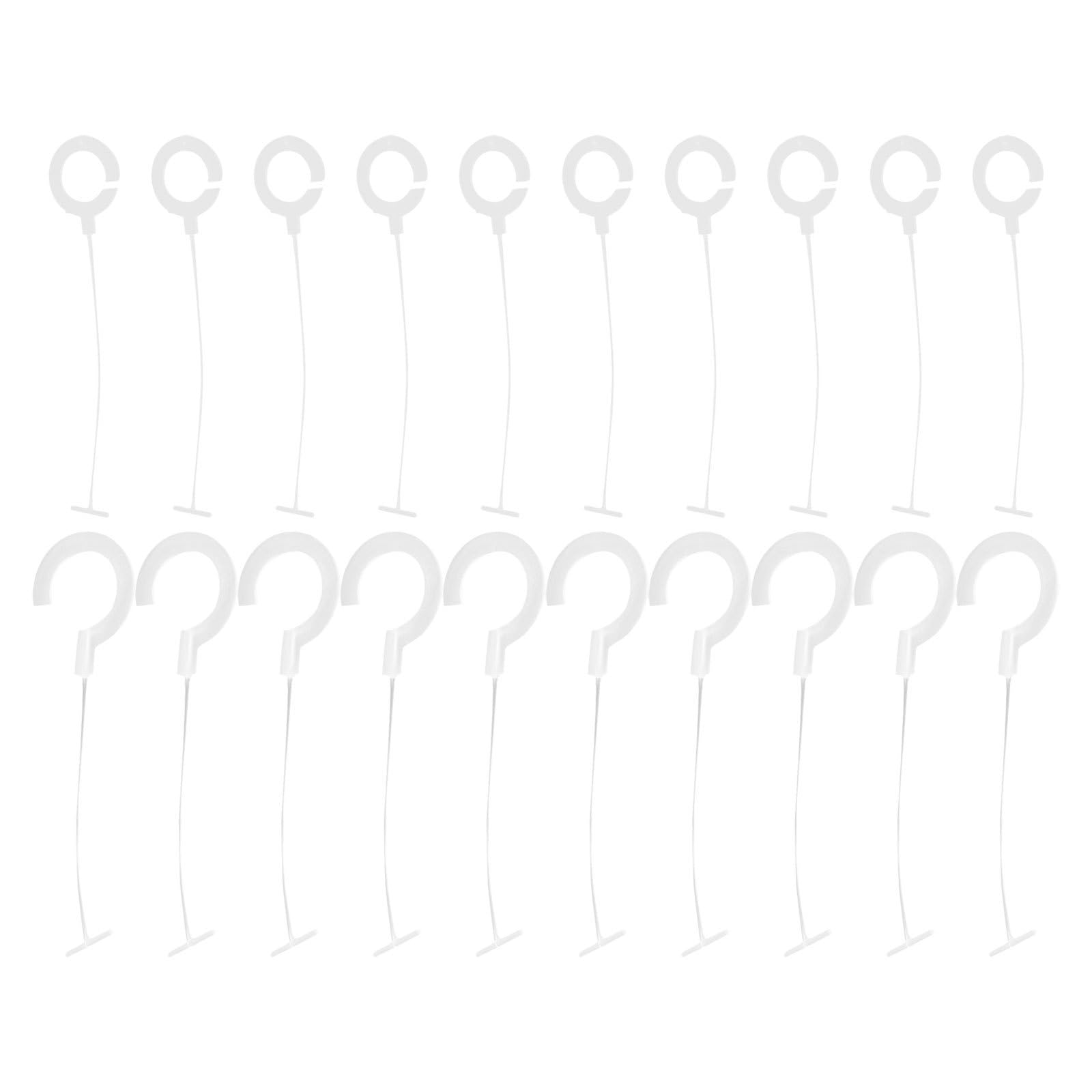 10000 Attaches de Pistolet D'étiquetage en Plastique Blanc, Crochets en J Barbelés de 3,5 Cm et 5 Cm, Compatibles Étiquettes de Vêtements, pour Fixation Fiable en