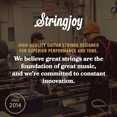 Image of Stringjoy Naturals 12-56 Bluegrass Medium guitar strings - Phosphor Bronze Acoustic Guitar Strings - Enhanced Volume and Dynamic Response for Bluegrass Playing, Acoustic 6 String Set, 1-Pack