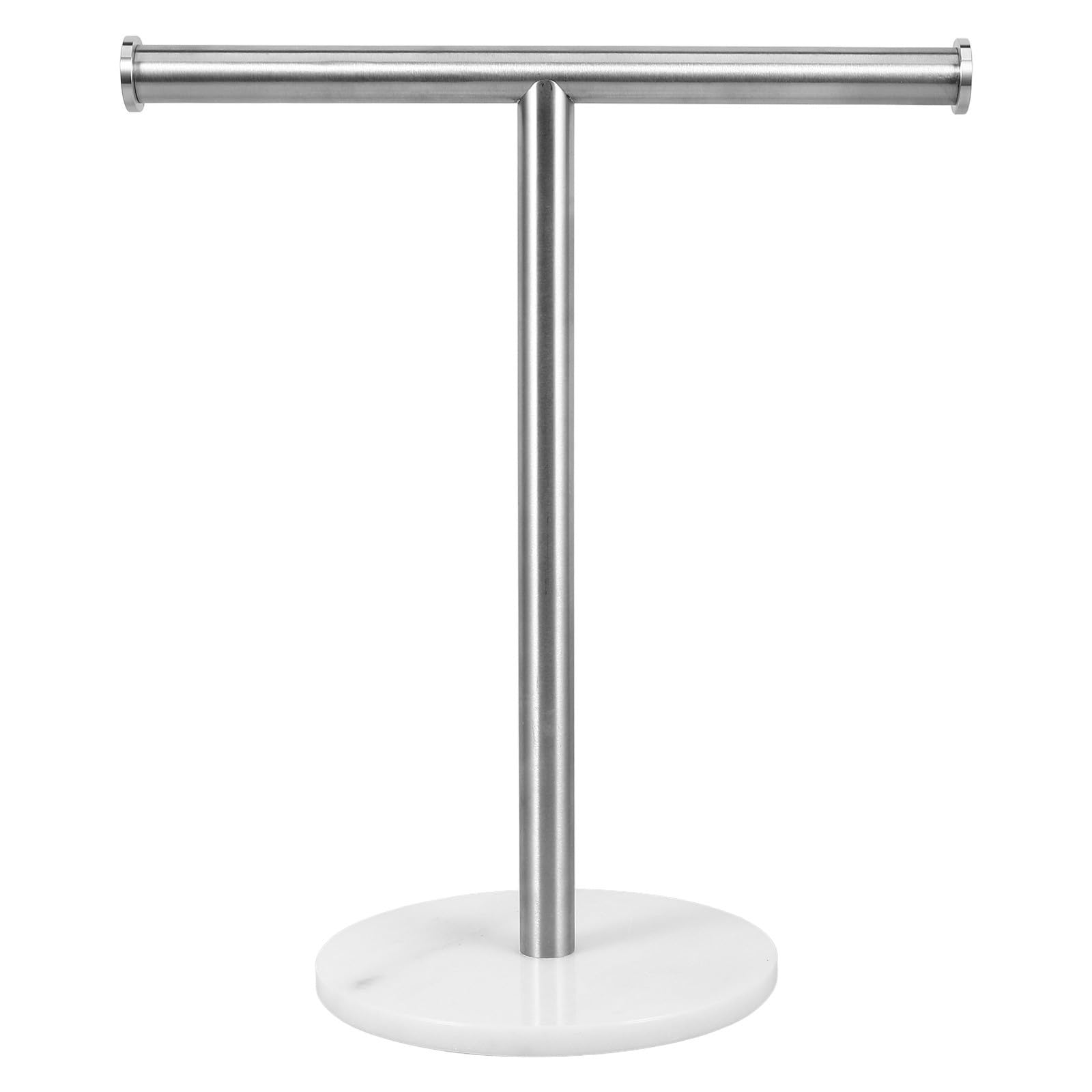 Soporte para toallas de mano GANAZONO en acero inoxidable y mármol natural