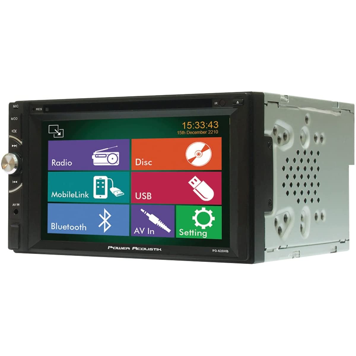 Amazon.com: Power Acoustik PD-620HB Double DIN DVD, CD/MP3, FM/AM