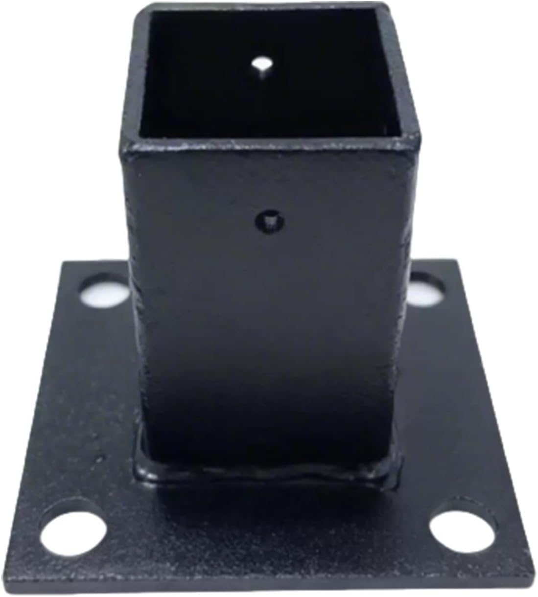 AVLLSO Heavy Duty Fence Post Stakes Steel Post Anchor Outdoor for Support Deck Base Plate, Flange Anchor Base, Easy to Install(200x200mm/7.9x7.9in)