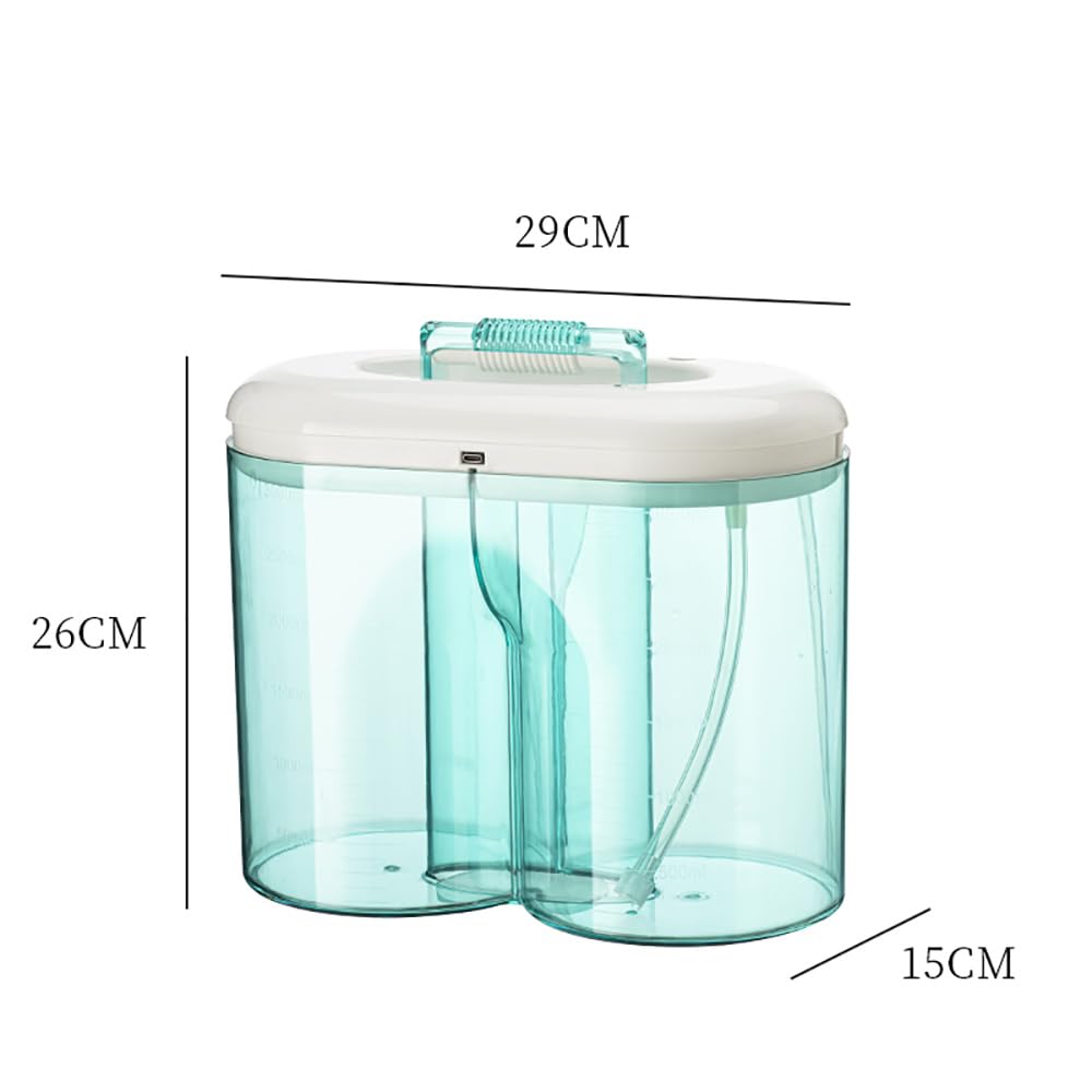 Cambiador de Agua Sincrónico para Pecera, Cambiador de Agua para Acuario, Herramienta de Cambio de Agua Automático para Limpieza de Peceras de 3000 Ml, Bomba de Cambio de Agua Sincrónica Eléctrica