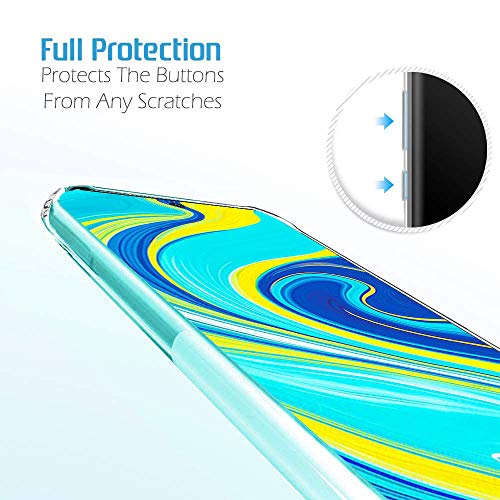 Image of TheGiftKart Back Cover Case for Redmi Note 10 Lite /Note 9 Pro /Pro Max /Poco M2 Pro (Soft Silicone | Complete Camera Protection | Inbuilt Dust Plugs | Anti-Slip Grip | Transparent)