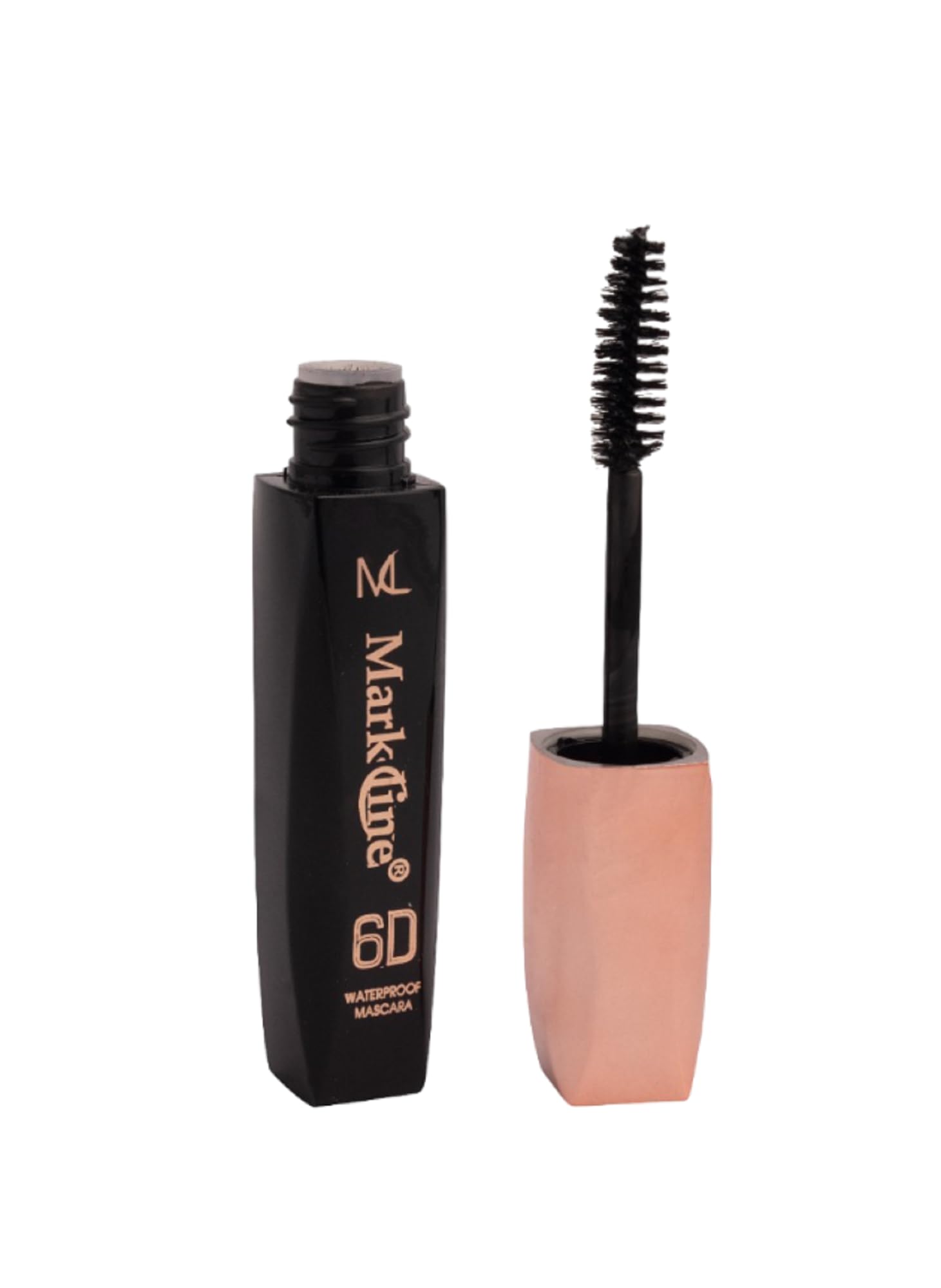 M L MARK LINE Lengthening Mascara | Lasts Upto 8 hrs | Lightweight and Smudgeproof With Lash Growth Formula - 01 Black Beauty - 10ml