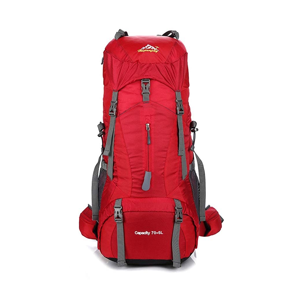 Fahrradrucksack Wasserdichter Wanderrucksack Hochleistungsrucksack für Rucksacktouren, Wandern, Camping 75L Extra groß für Fitnesswandern Klettern Camping Skifahren Radfahren