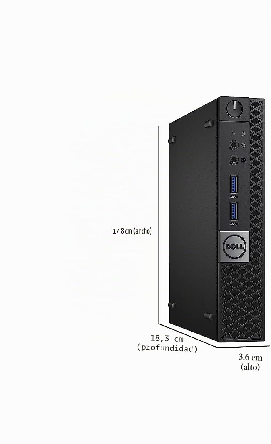 Dell Optiplex 7040 Mini PC de escritorio, Intel Core i5-6500T, 8 GB de RAM, SSD de 256 GB, USB Wi-Fi + BT, teclado QWERTY de EE. UU., Windows 11 Pro (reacondicionado)