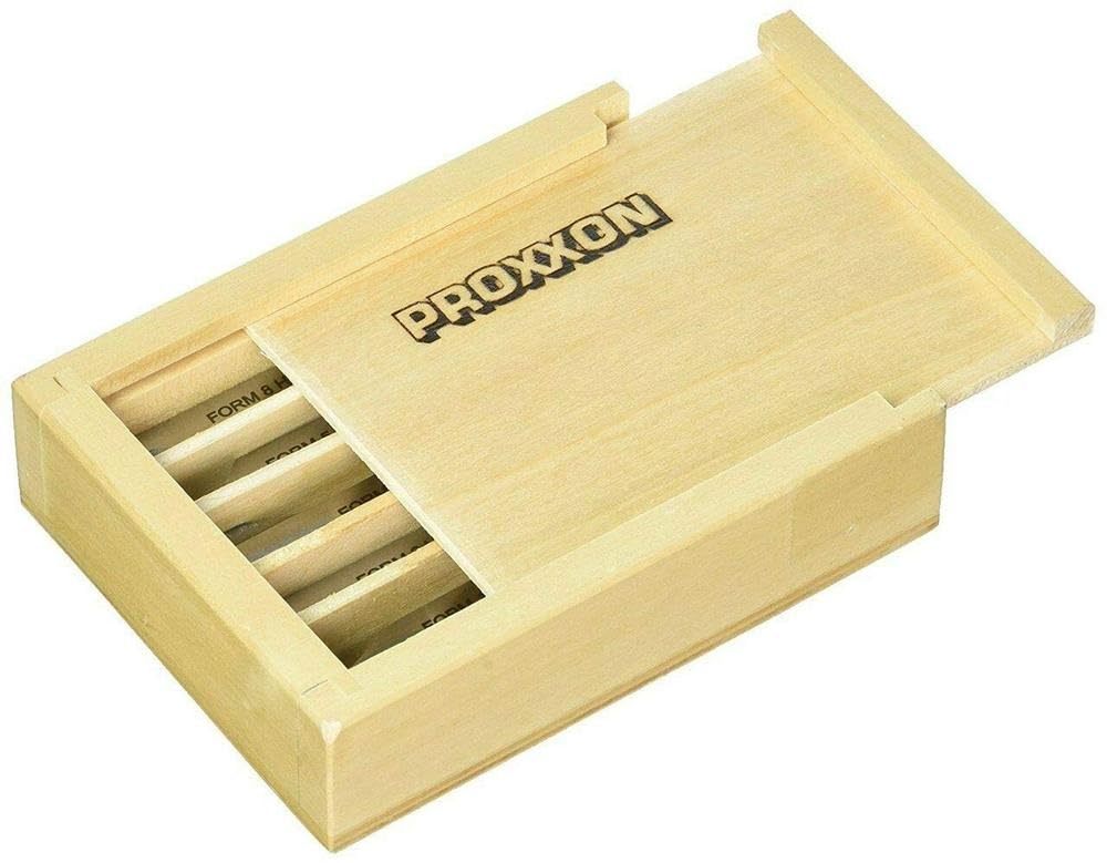 Proxxon 24530 Outils de Tournage en Acier HSS au Cobalt de Haute Qualité, Gris