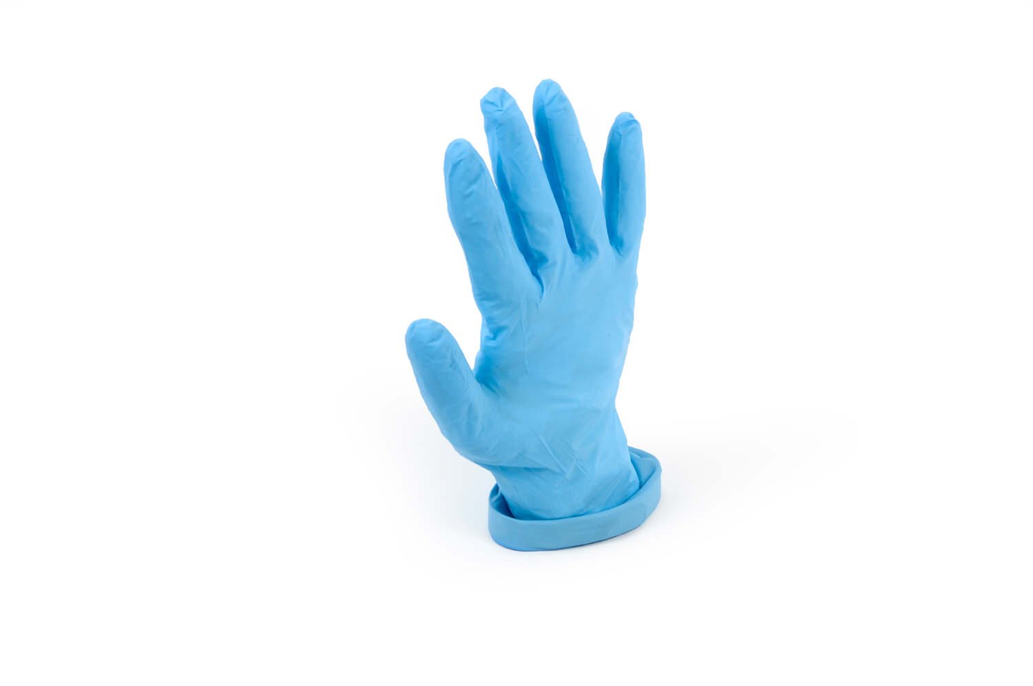 Semy Care - Guantes de nitrilo sin polvo (talla L, AQL 1,5, 1 paquete de 100 guantes), color azul