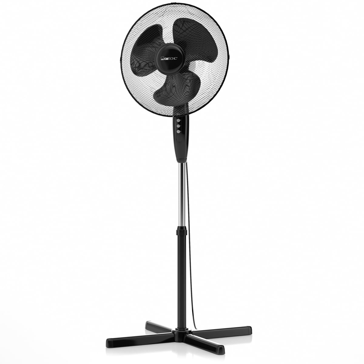 Clatronic VL 3603 S - Ventilateur - 50 W - Hauteur réglable - 3 vitesses - 4 niveaux (0-1-2-3) - Noir