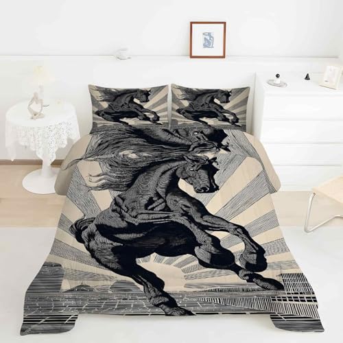 EXSANLIEAY Edredon Cama 200 Steed Edredón 4 Estaciones 264x230 cm | Edredon Invierno Reversible Doble Cara con Relleno Mezclas de Fibras, Ligero y Cálido, Tensión, Incluye 2 Fundas 50x75 cm
