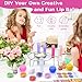 WhizToys DIY Lip Balm Making Kit Teen Girl Gifts Trendy Stuff Make Your Own Lip Gloss Set with Natural Beeswax, Shea Butter,Sweet Almond Oil,24 PCS Lip Blam Containers