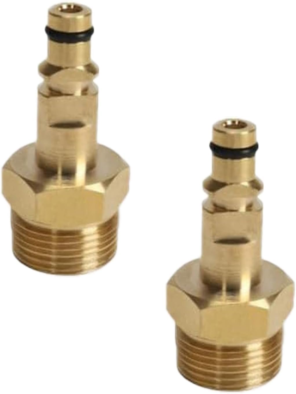 2Pcs Gold M22 Adapter High Pressure Washer Hose Adapter Pressure Pipe Quick Connector Converter Fitting for K Series Pressure Washer Replacement Parts and Accessories,Pressure Washer Hose Adapter