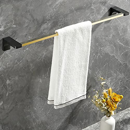 Porte-serviettes en cuivre noir double barre accessoire minimaliste de maison