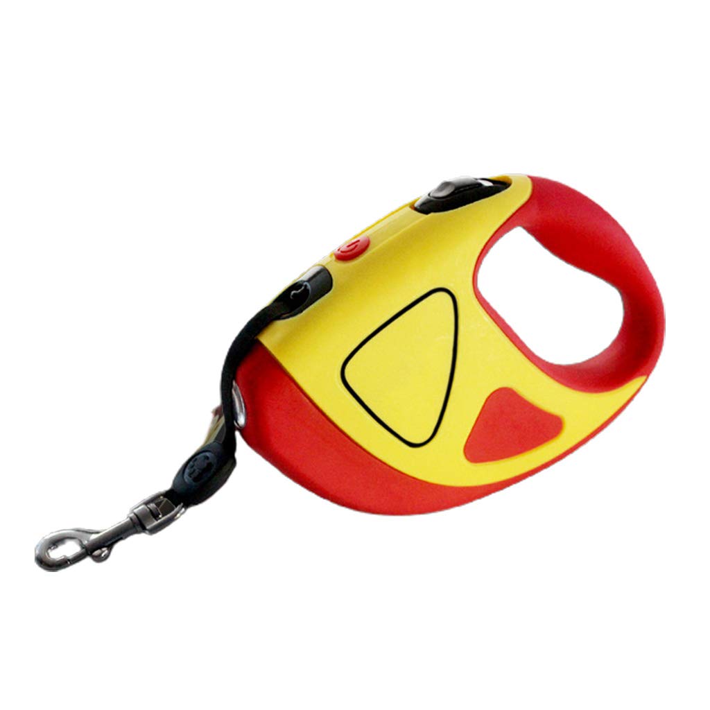Laisse extensible verrouillable pour chiens de taille moyenne et grande avec lumière