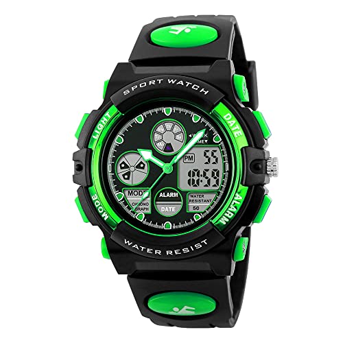 Image of PASNEW Kids Watch,Multifunction Digital Analog Watches