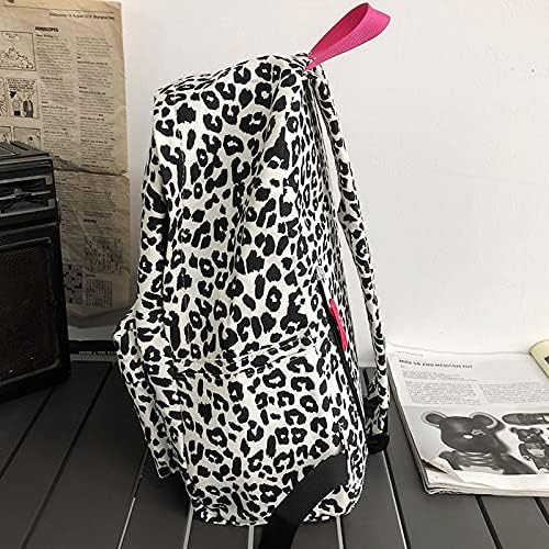Van Caro Leopard Print Backpack Large College Backpack Casual Bookbag Laptop Backpack Computer Bag Travel Daypack for Women Men,Zebra-Stripe(No Pendant) - Image 5