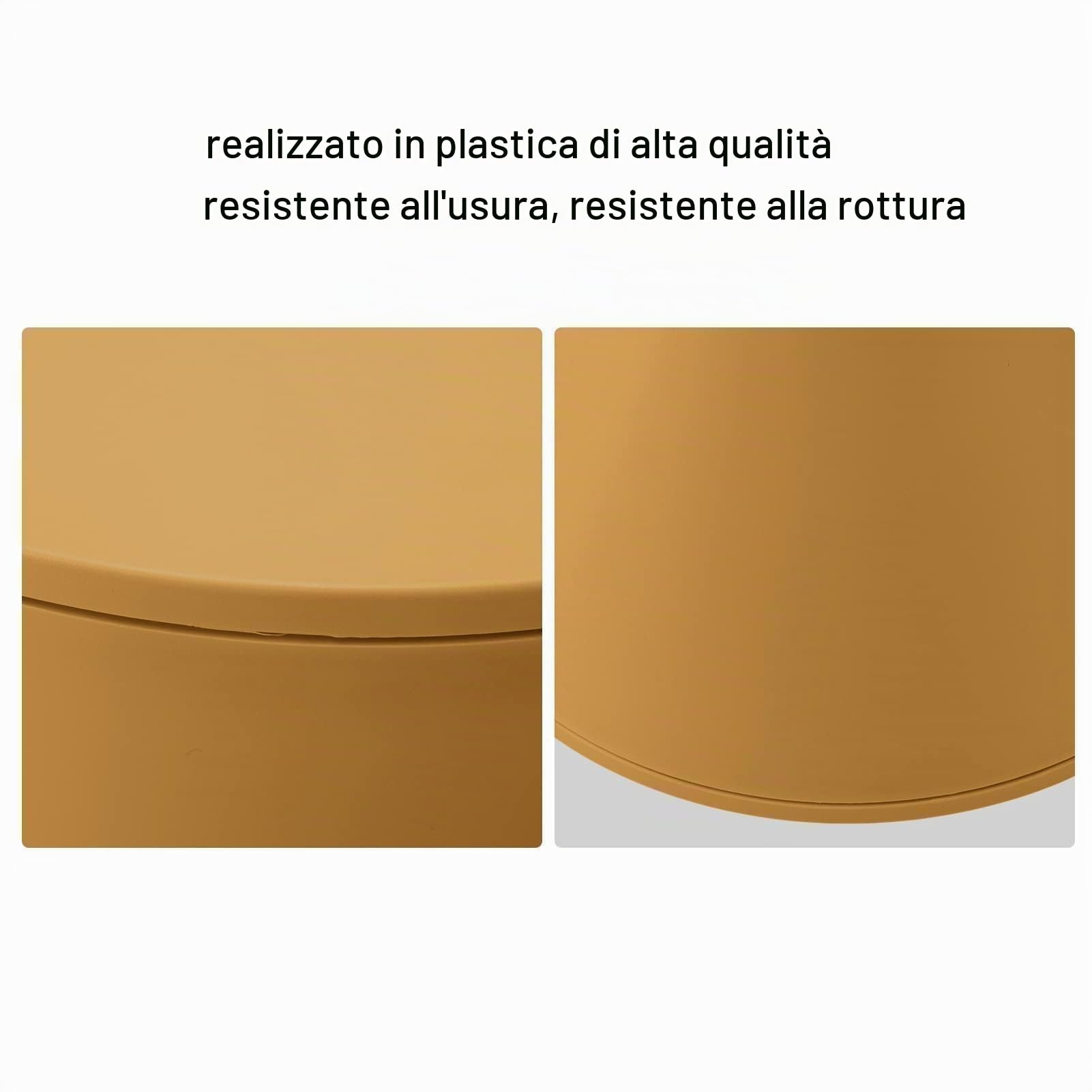 Sgabello a Forma di Clessidra in Plastica Multiuso e Versatile, Design Semplice e Moderno, Resistente e Sicuro