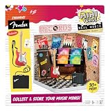 MGA's Miniverse Real Music Record Shop Deluxe Display Set, Licensed Fender Guitar & Accessories, Mini Record Store Furniture, Customizable Music Shop Scene, Mini Collectibles, Ages 8+