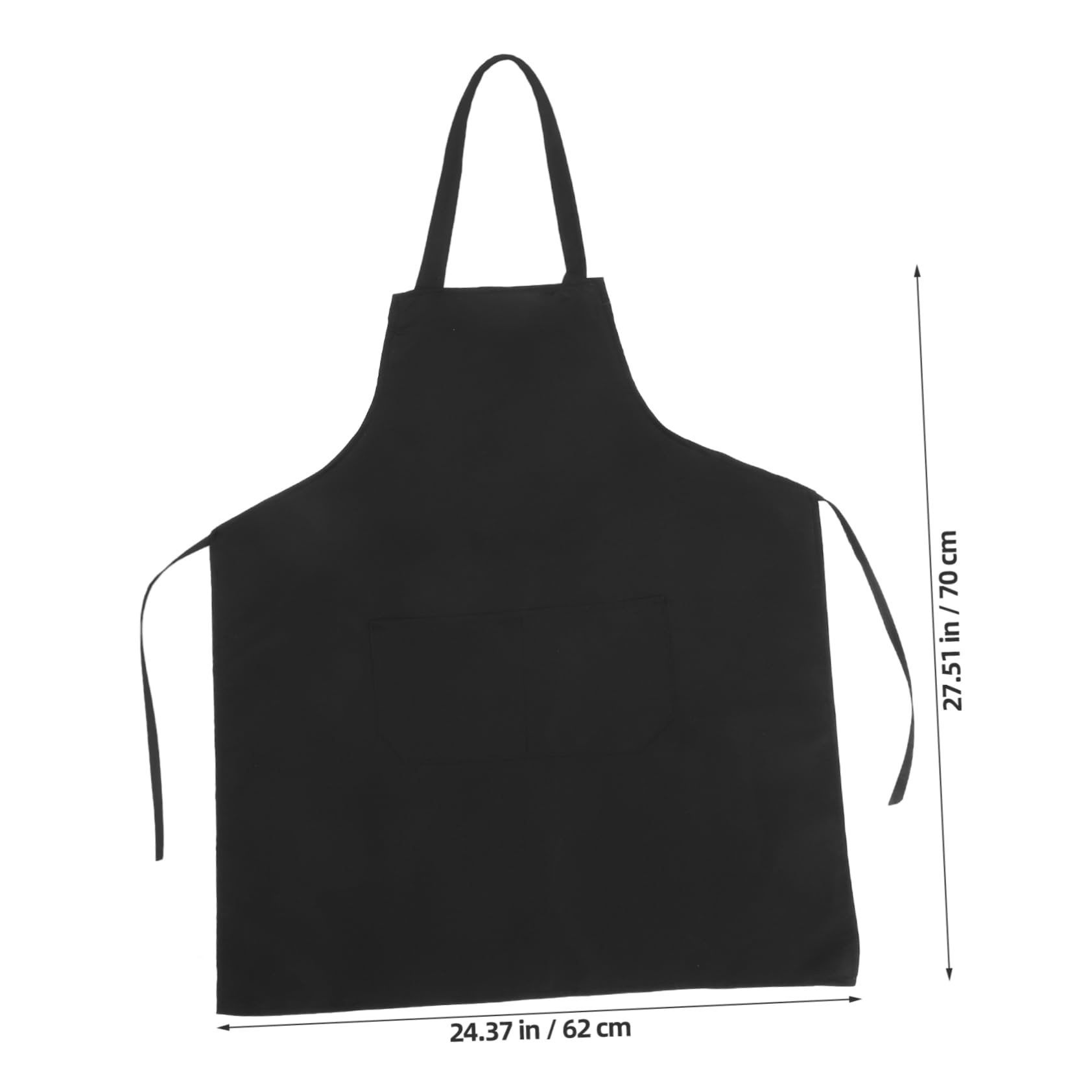 Tabliers Cuisine Noirs Confortable et Multifonctionnel Lot de 10 en Tissu Léger Grosse Poche pour Chef et Serveur en Restauration