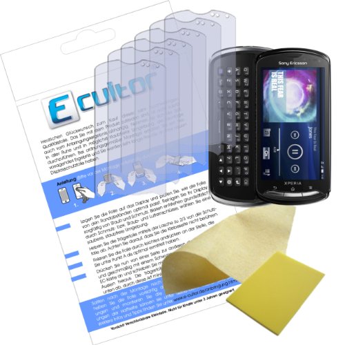 Ecultor I 6x Protection ecrán pour Sony Ericsson Xperia Pro / MK16i Films de Protection d'écran...