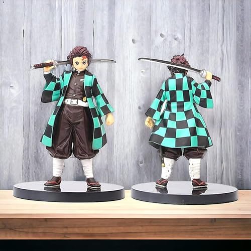 Image of Anime Cartoon Character Q Posket Action Figure | Limited Edition | Attractive Lightweight Durable Toy Figures for Home Decors Office Desk and Study Table (Tanjiro 16Cm)