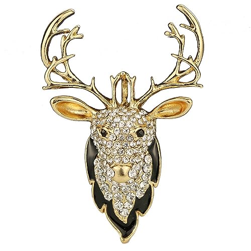 YouBella Stylish Crystal Jewellery Gold Plated Brooches for Women (Black) (YB_Brooch_97) (B082G518JR) Amazon Price History, Amazon Price Tracker