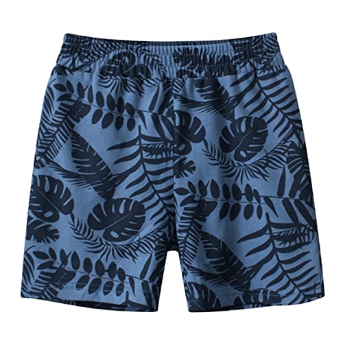 Kids Summer Athletic Jogger Shorts Toddler Boys Girls Tropical Print Beach Shorts Elastic Waist Everyday Shorts
