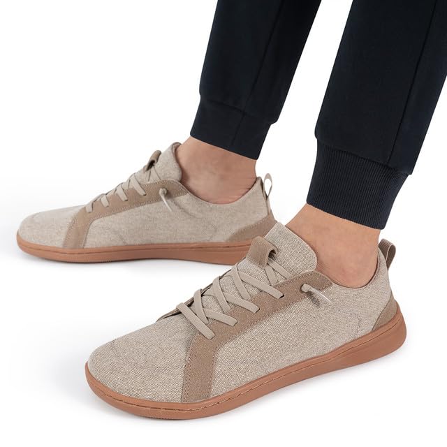 Image of Men's Barefoot Wide Toe Box Shoes - Minimalist Barefoot Shoes with Zero Drop Sole Extra Wide Slip on Walking Shoes for Men