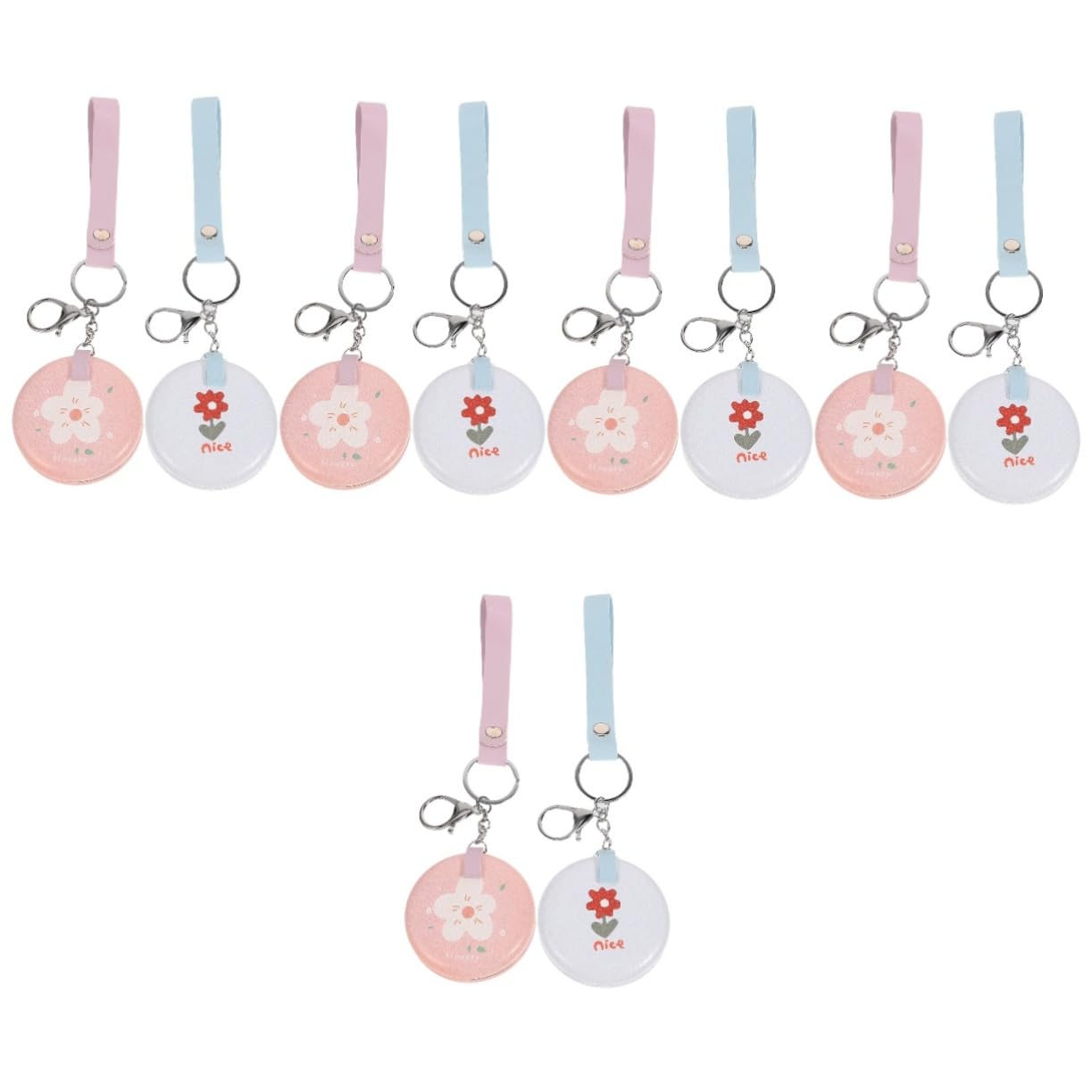 Veemoon Mini Faltspiegel Schlüsselanhänger Kompakter Make Up Für Damen Für Zu Weihnachten Valentinstag Muttertag Reisen Partys